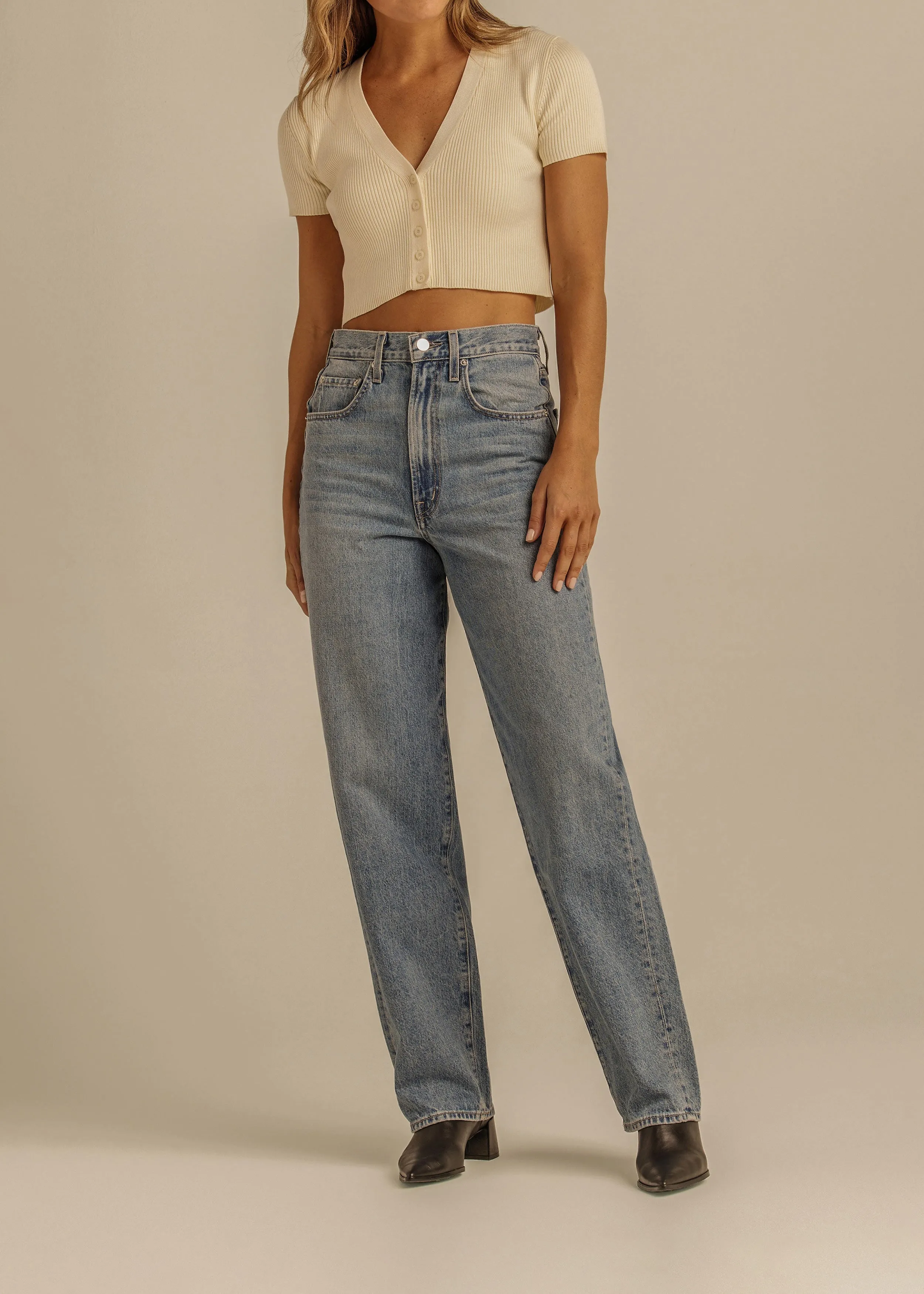 Kayla Relaxed Barrel Jean || Dreamer