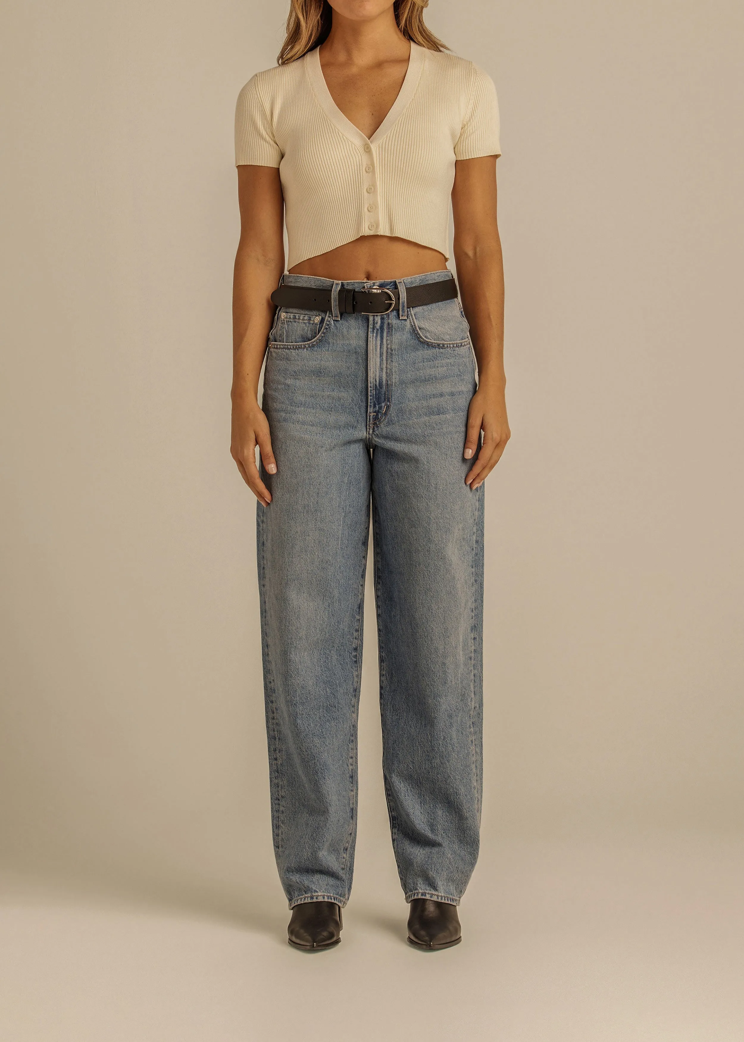 Kayla Relaxed Barrel Jean || Dreamer