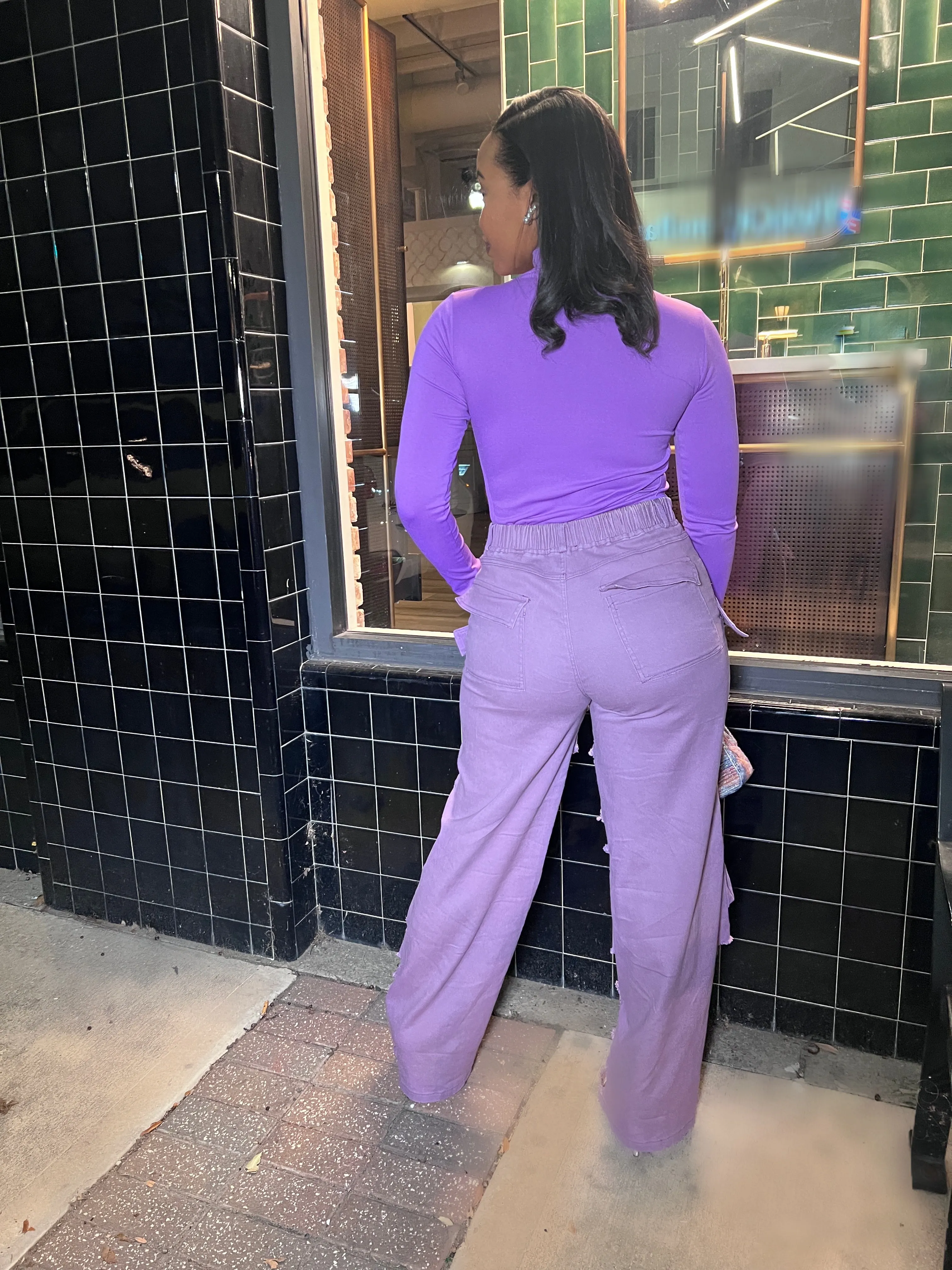 Lavender Cargo Pants