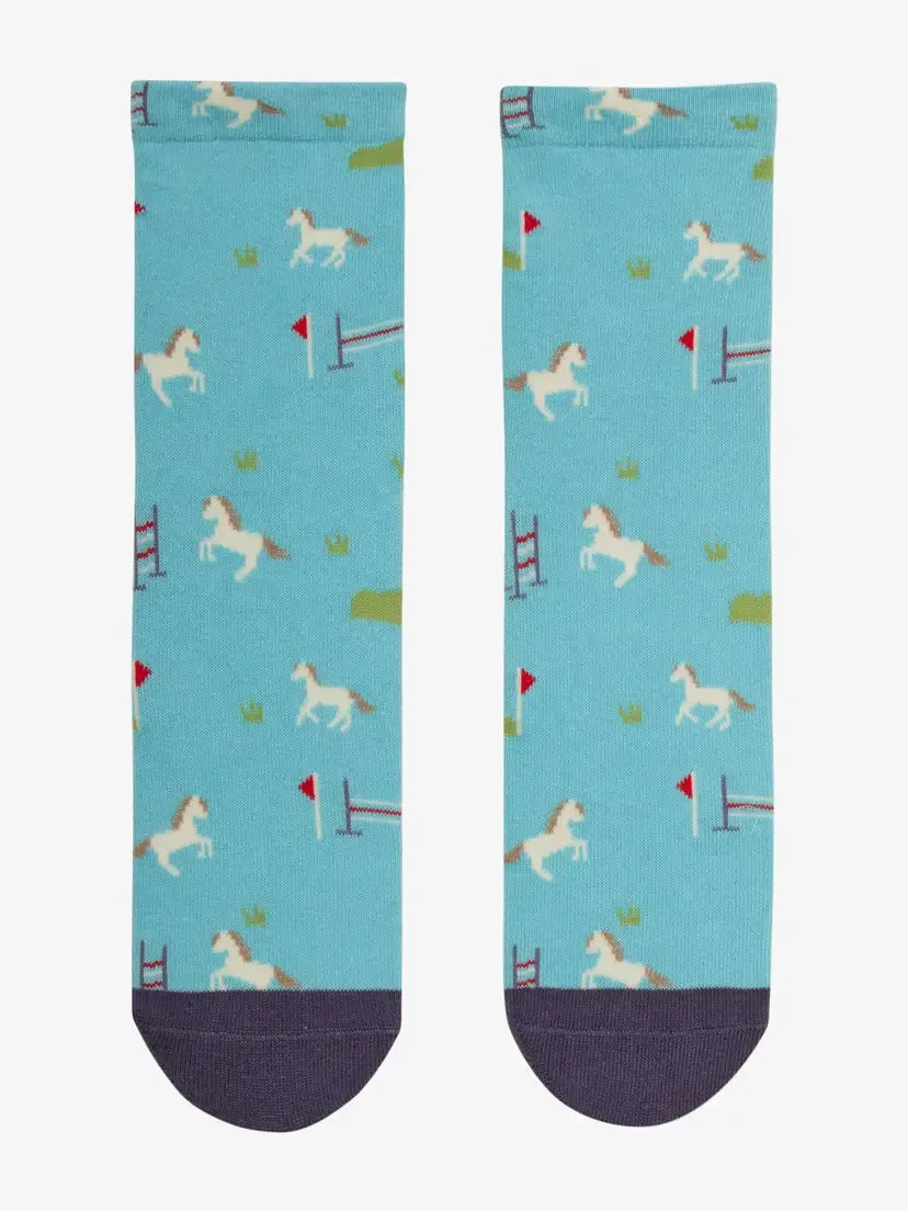 LeMieux Mini Character Socks 2 Pack Flash
