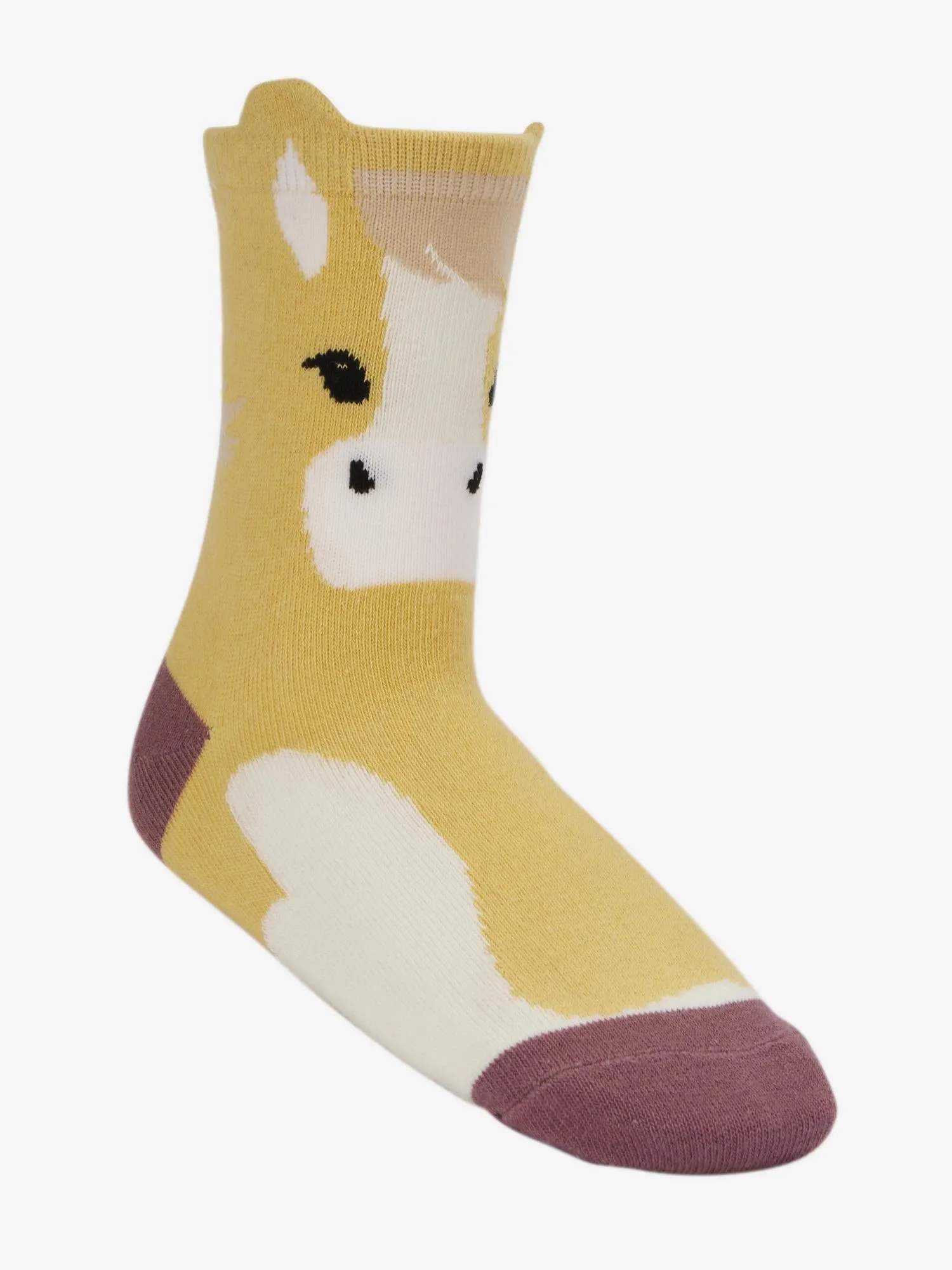 LeMieux Young Rider Mini Character Socks 2 pack Lemon