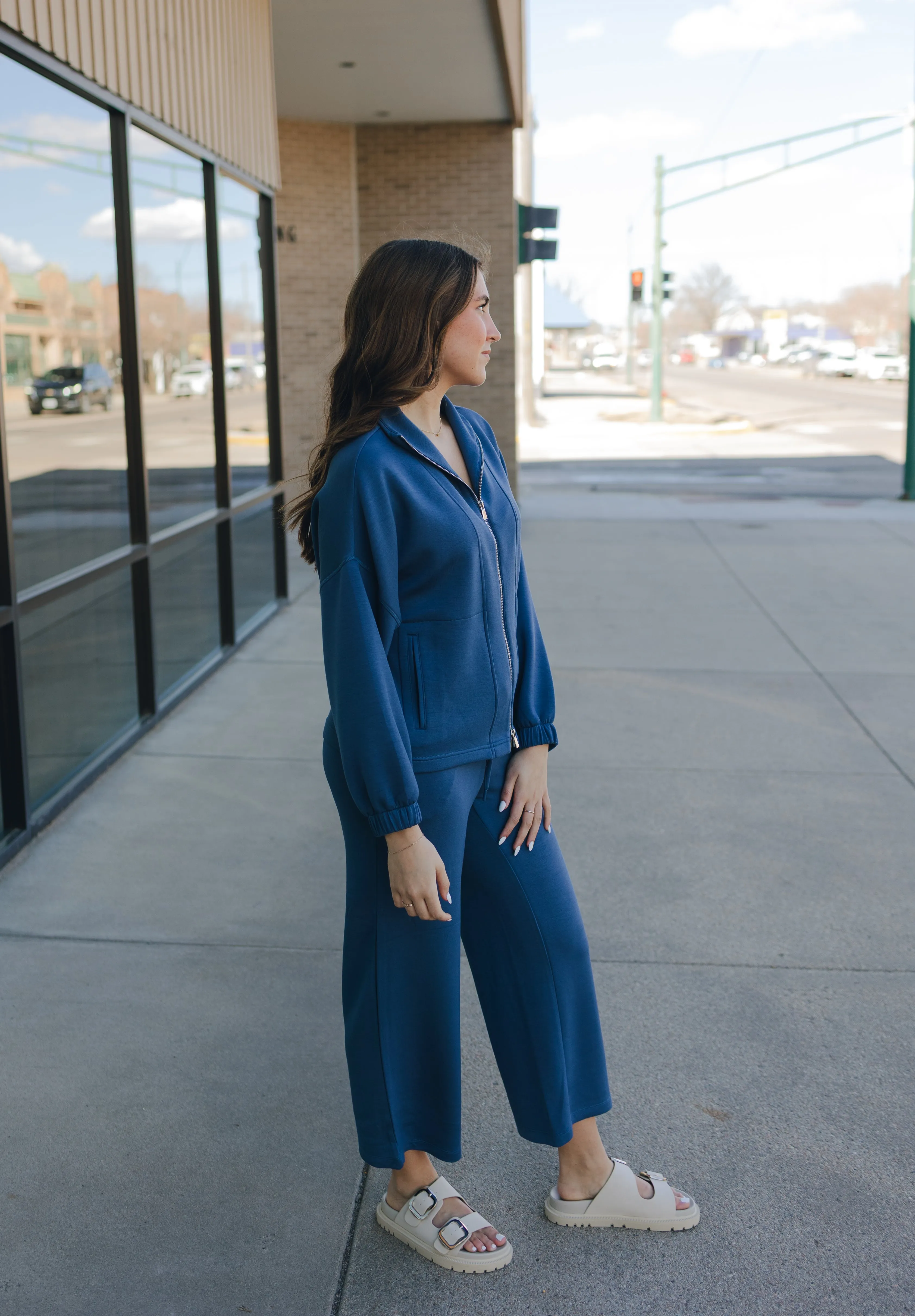Liverpool Pull On Wide Leg Crop