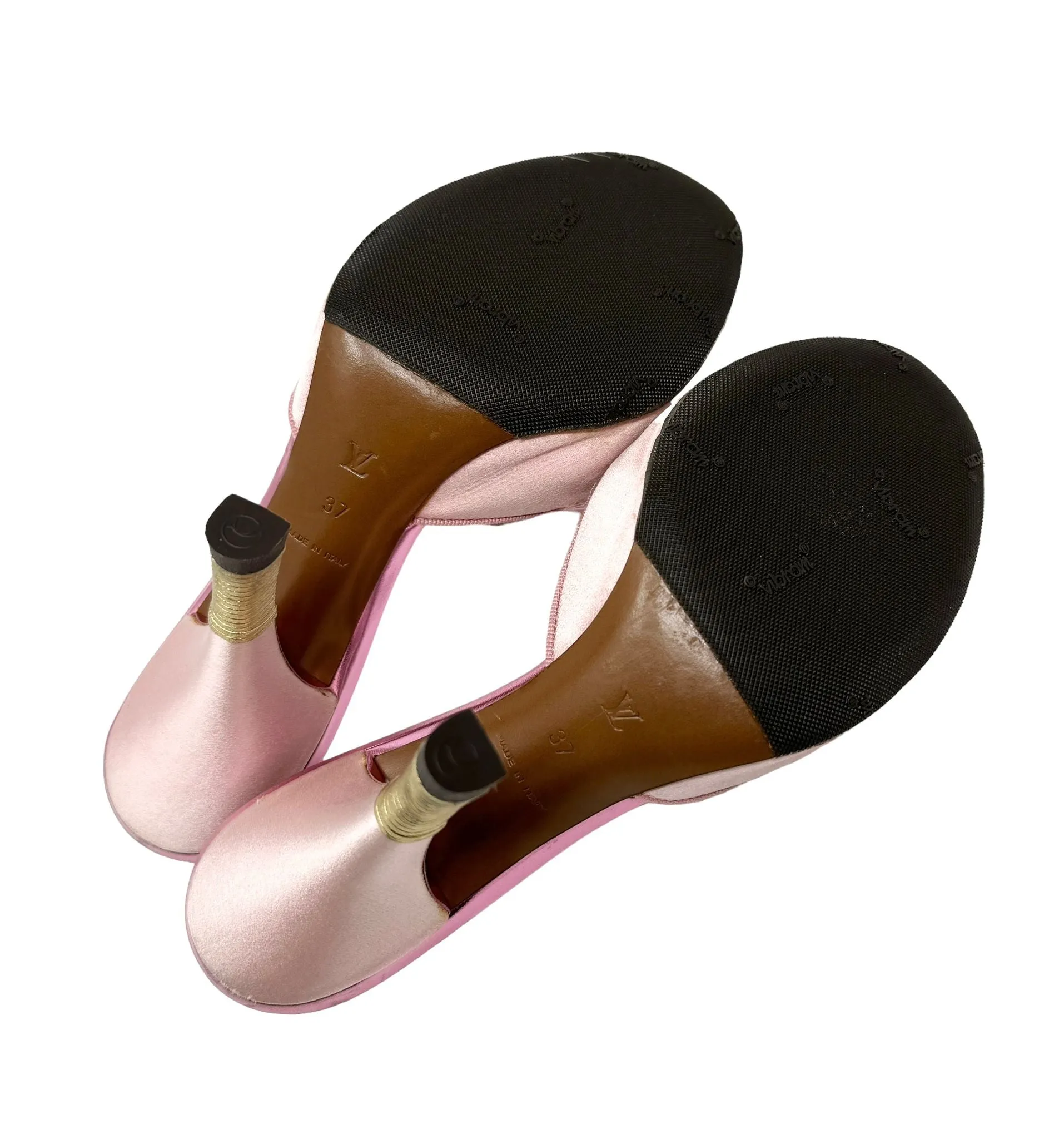 Louis Vuitton Pink Feather Heels