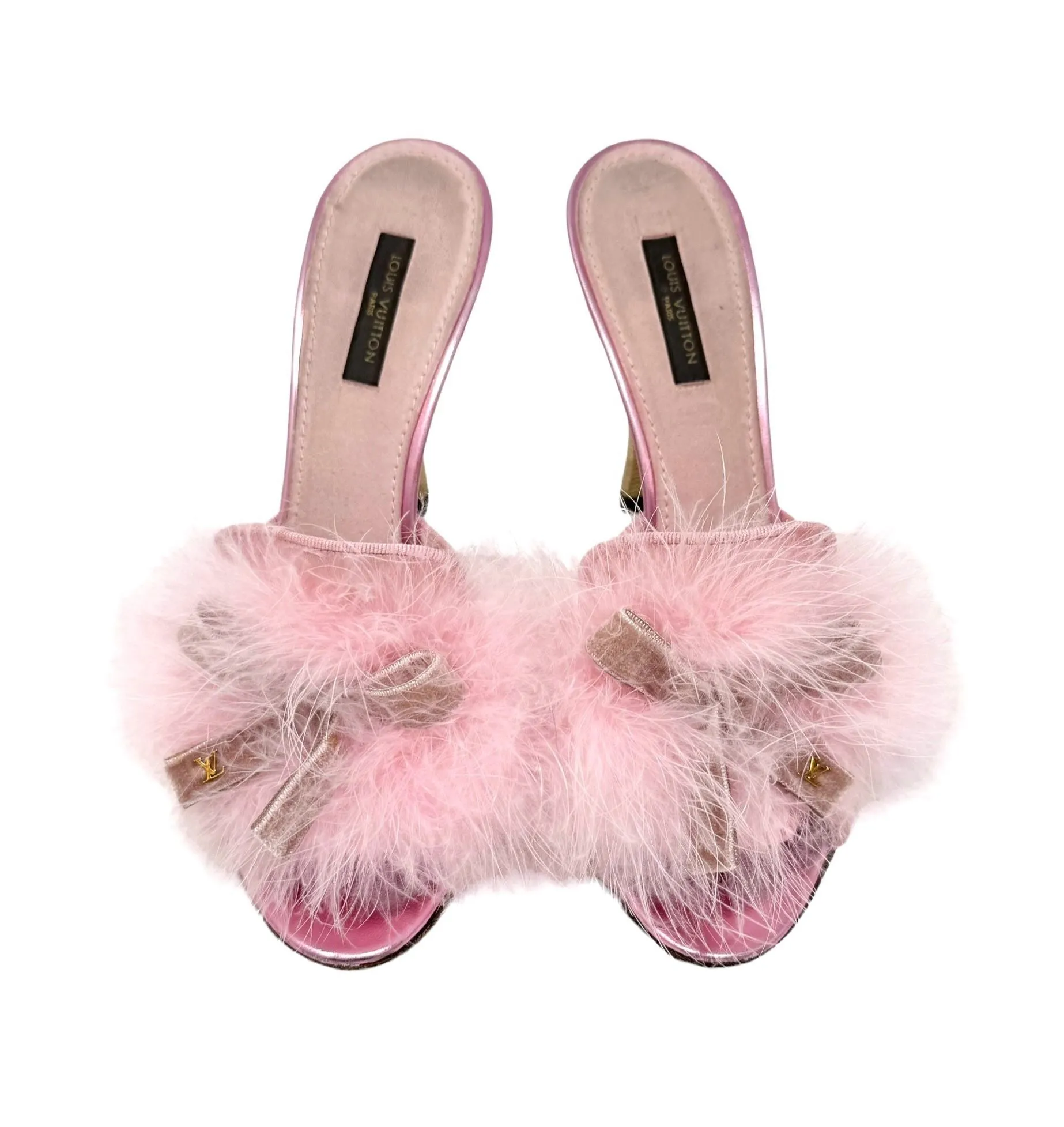 Louis Vuitton Pink Feather Heels