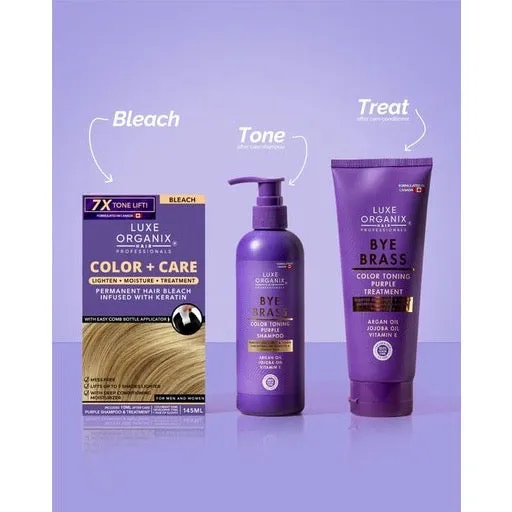 LUXE ORGANIX Keratin Hair Color   Care Bleach 140ml