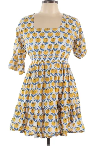 Madison Mathews Women's Ginger Folly Mini Dress – Preppy & Playful in Size Large