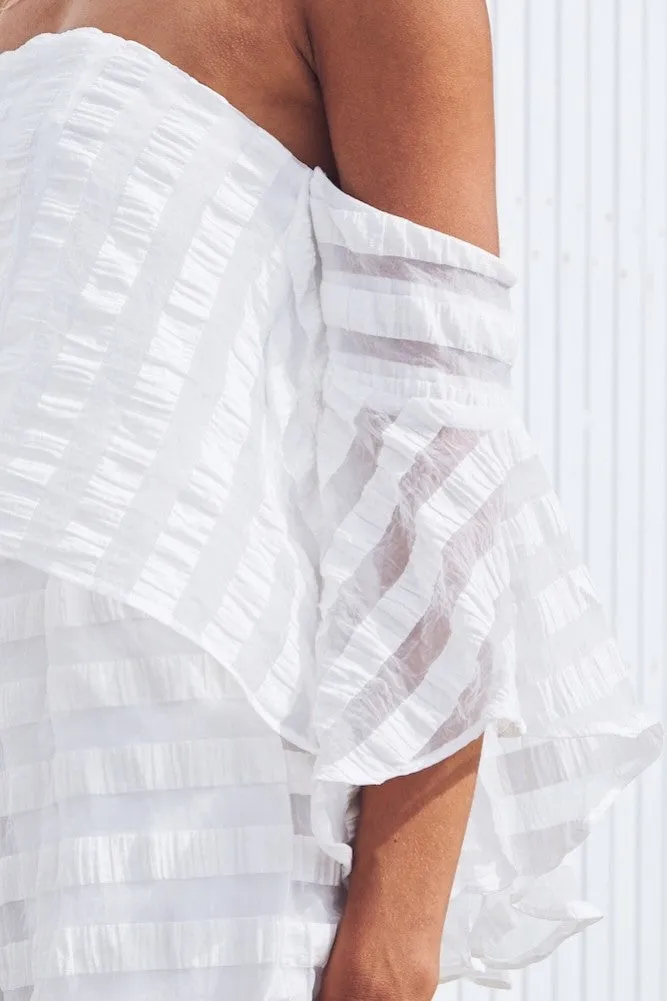 Night Fall Playsuit White