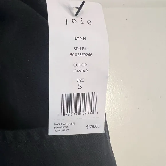 NWT joie Women’s Lynn Short / Caviar / Size: Small