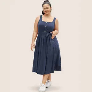 Odelia™ | Casual Belted Midi Dress