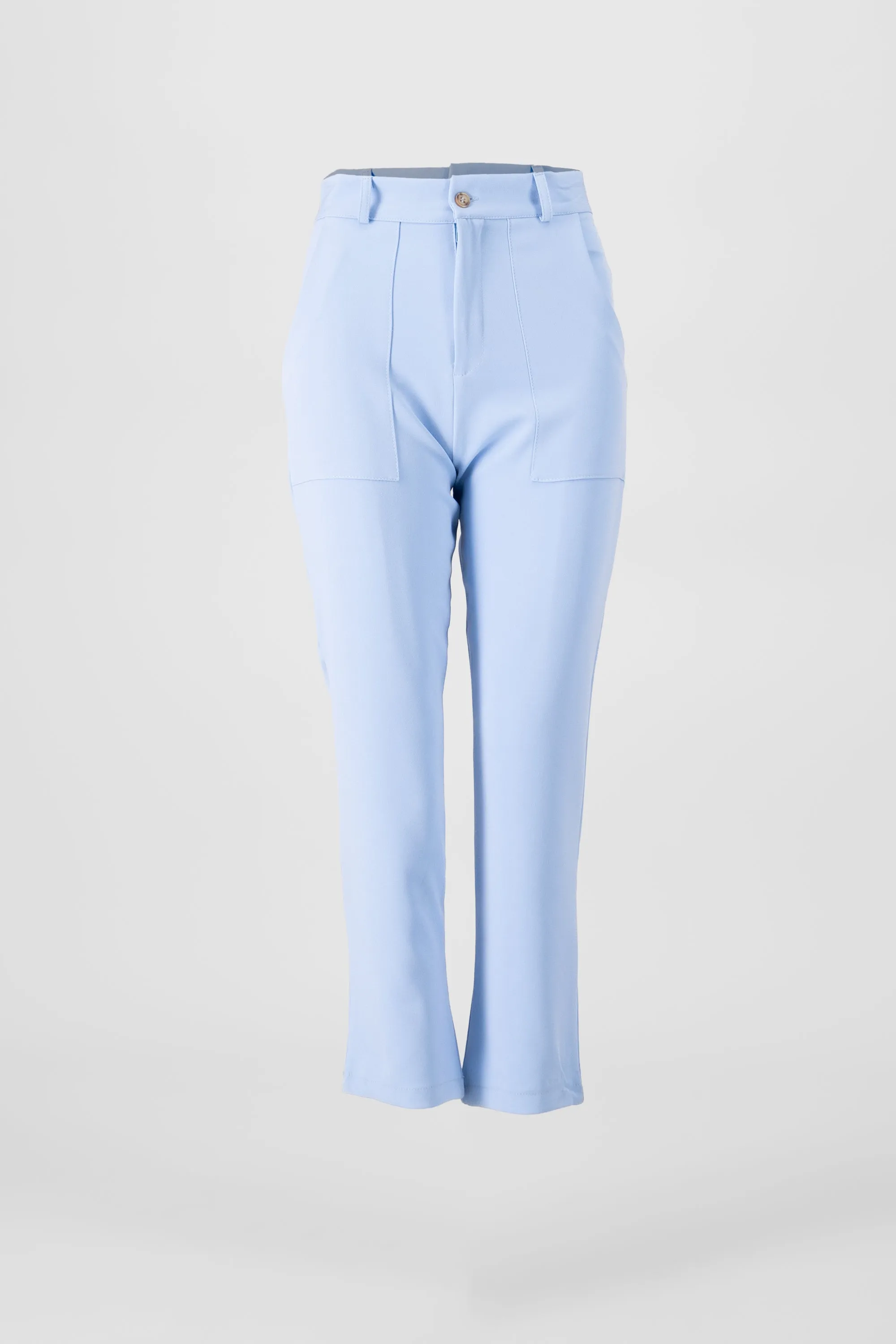 Pantalón Cintura Alta Capri Bolsas