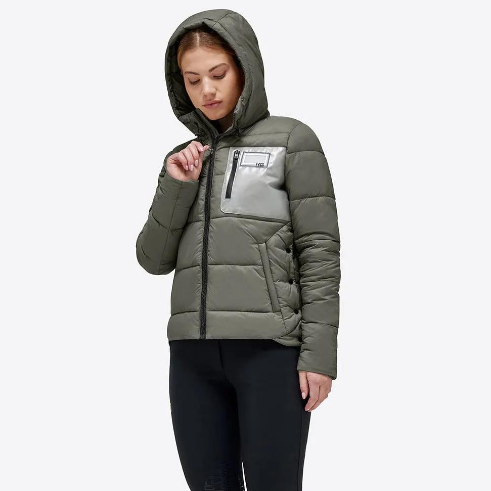 Quilted Puffer Jacket - Dusty Olive