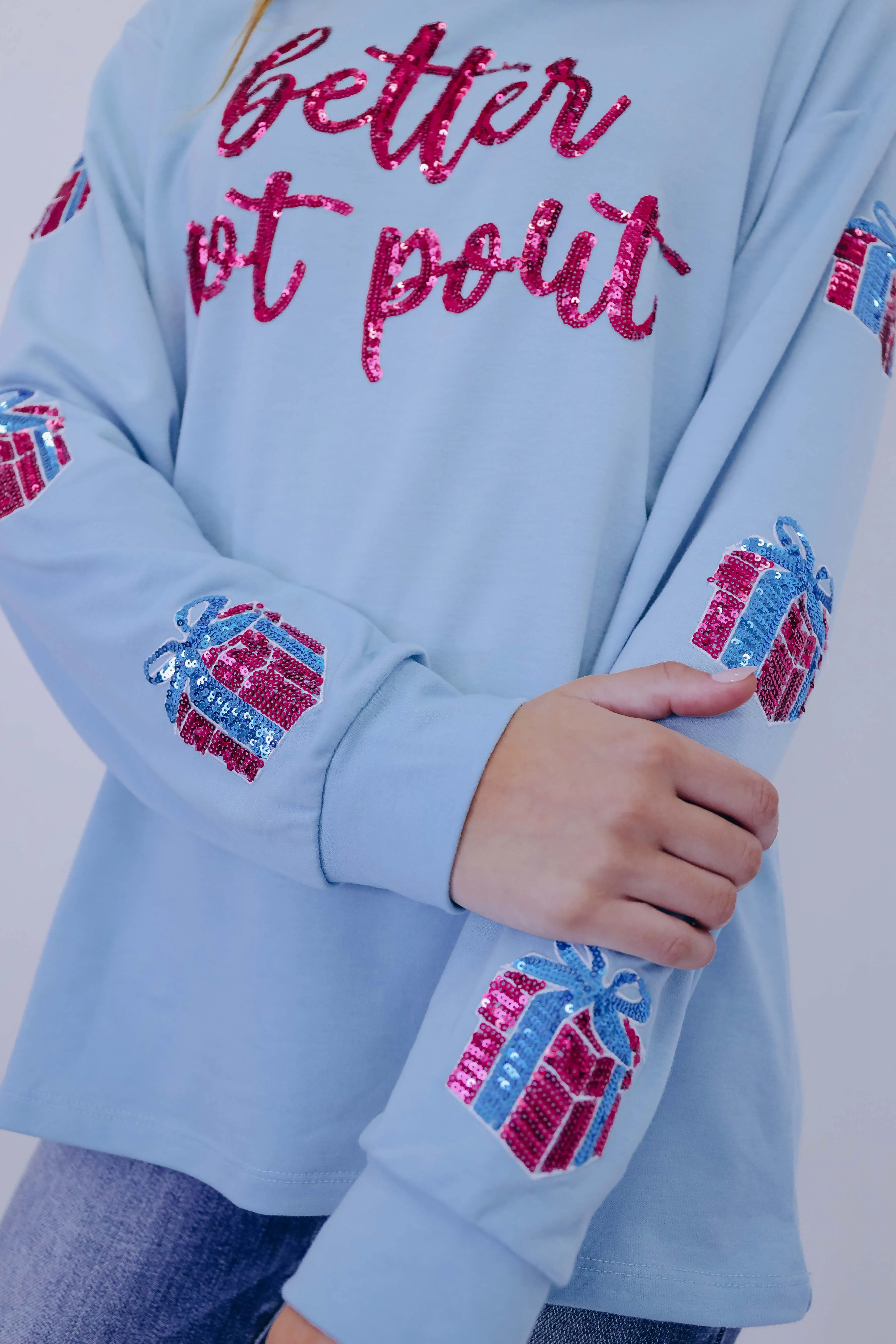 "Better Not Pout"  Long Sleeved Top