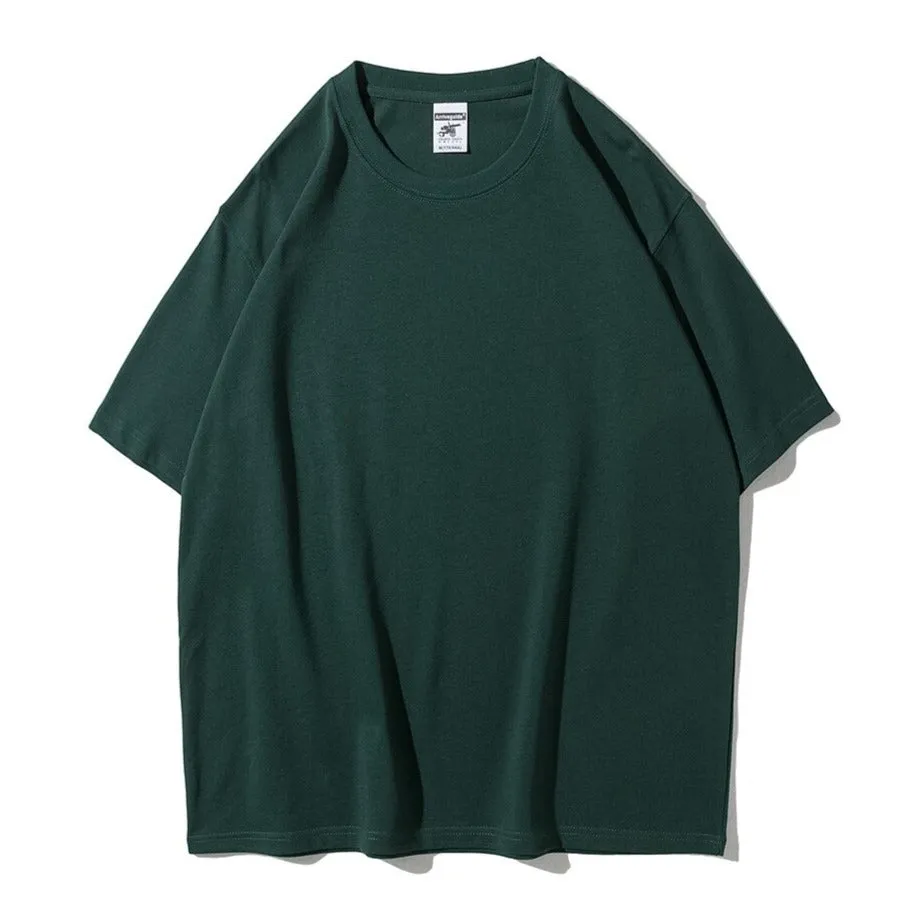 "ESSENTIAL" T-SHIRT BASIQUE UNI NOIR STREETWEAR - URB1™
