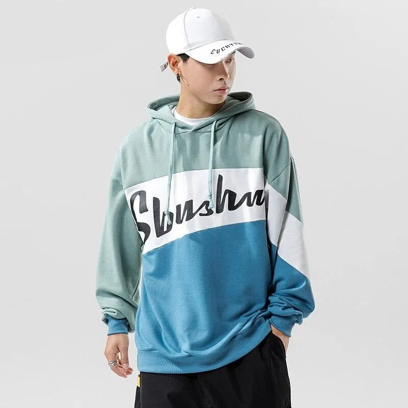 "SBUSHUY" Sweat-shirt Hoodie à capuche Bleu - URB1™