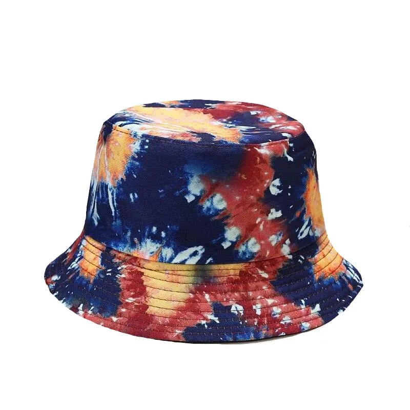 "TIE AND DYE" Chapeau Bob Imprimé Gris Noir - URB1™