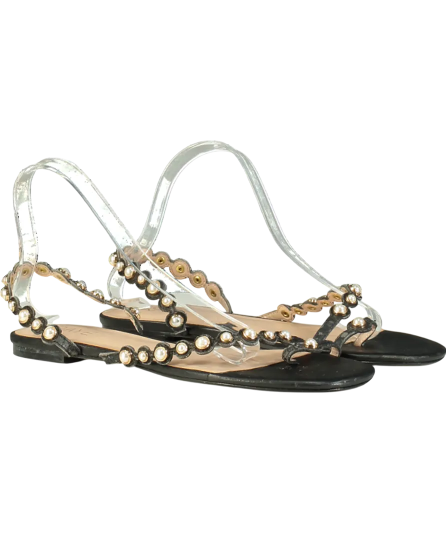 Raye Black Pearl Detail Sandal UK 10 EU 44 👞