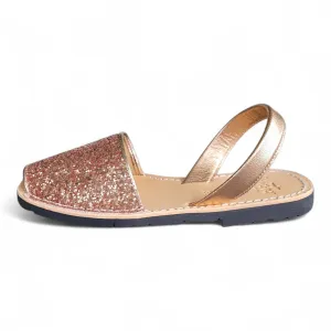 Rose Gold Glitter Avarca Sandals