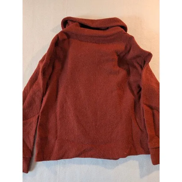Sigrid Olsen wrap jacket wool blend size extra large layering fall winter cozy