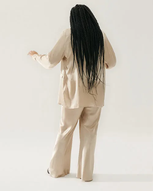 SILK LAUNDRY | Relaxed Blazer | Hazelnut