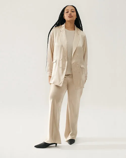 SILK LAUNDRY | Relaxed Blazer | Hazelnut