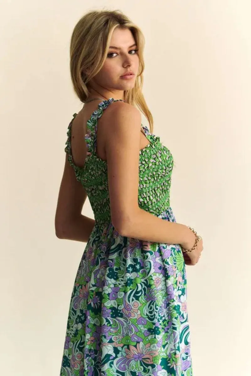 Smocked Midi Dress by Davi & Dani