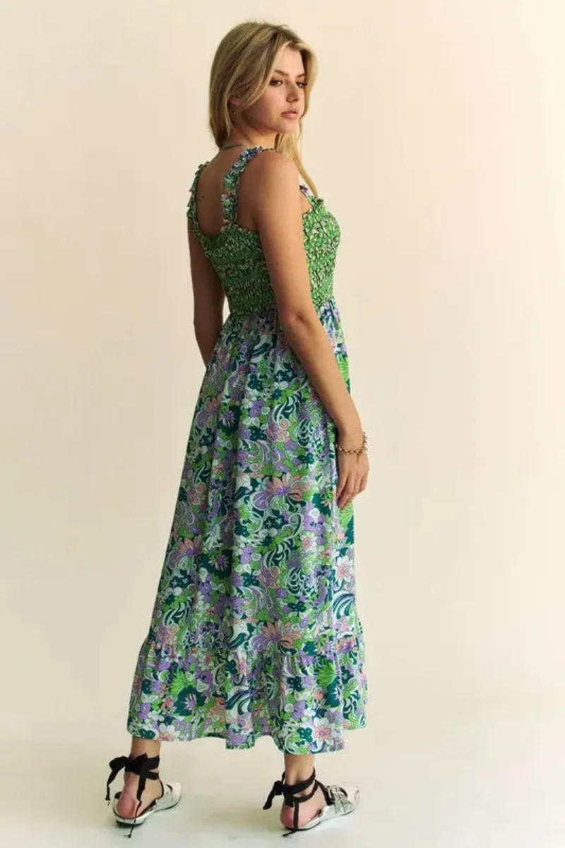 Smocked Midi Dress by Davi & Dani
