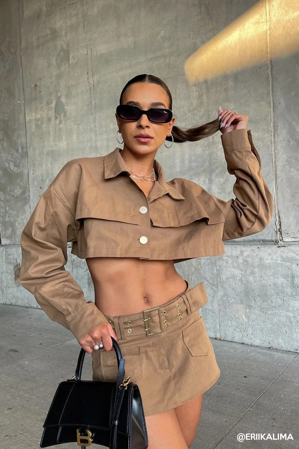 Tiffany Cropped Trench Jacket