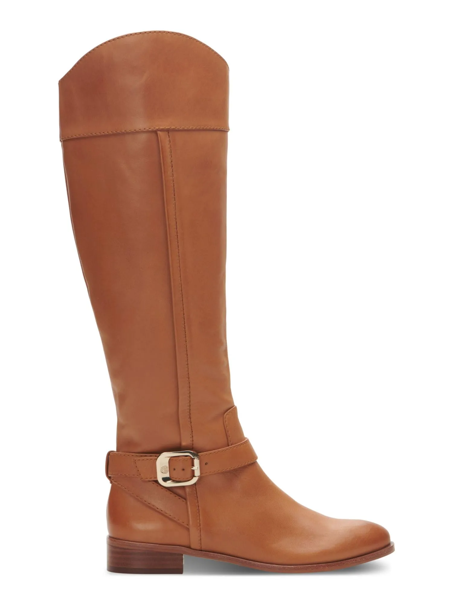 Vince Camuto Womens Ovarlym Leather Riding Knee-High Boots Tan 7.5 Medium (B,M)