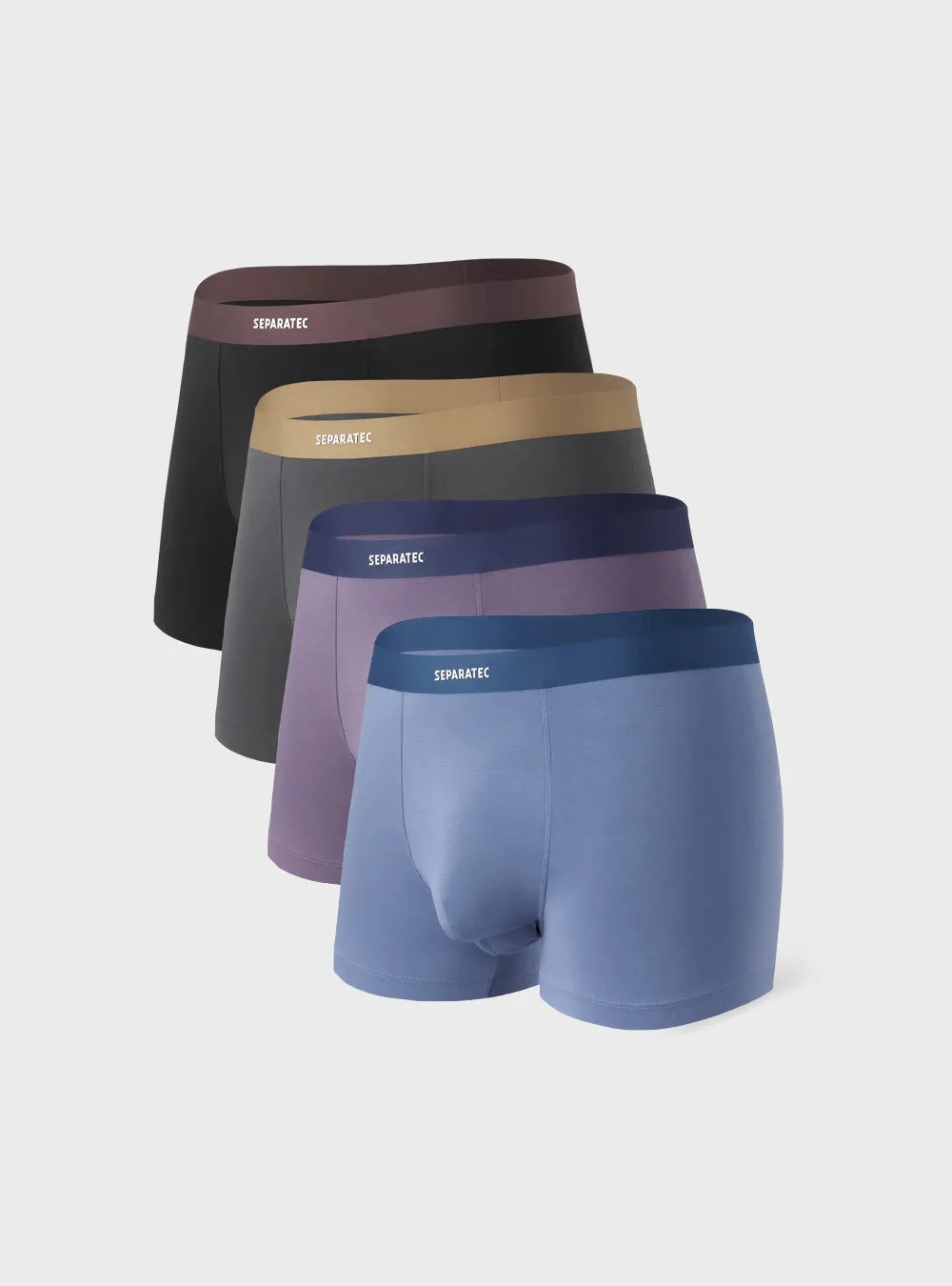Waistfree™ Seamless Fit Waistband Bamboo Rayon Trunks 4 Pack