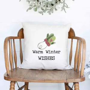 Warm Winter Wishes Christmas Pillow Cover