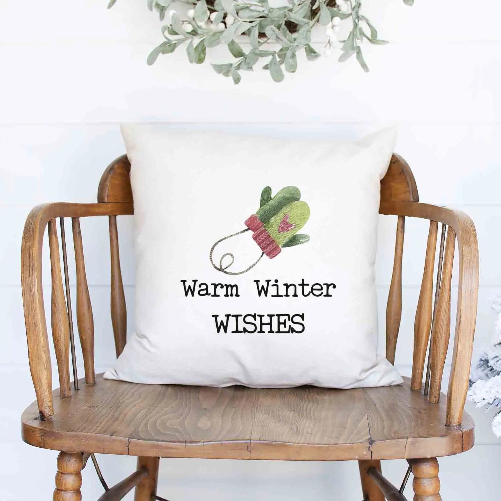 Warm Winter Wishes Christmas Pillow Cover