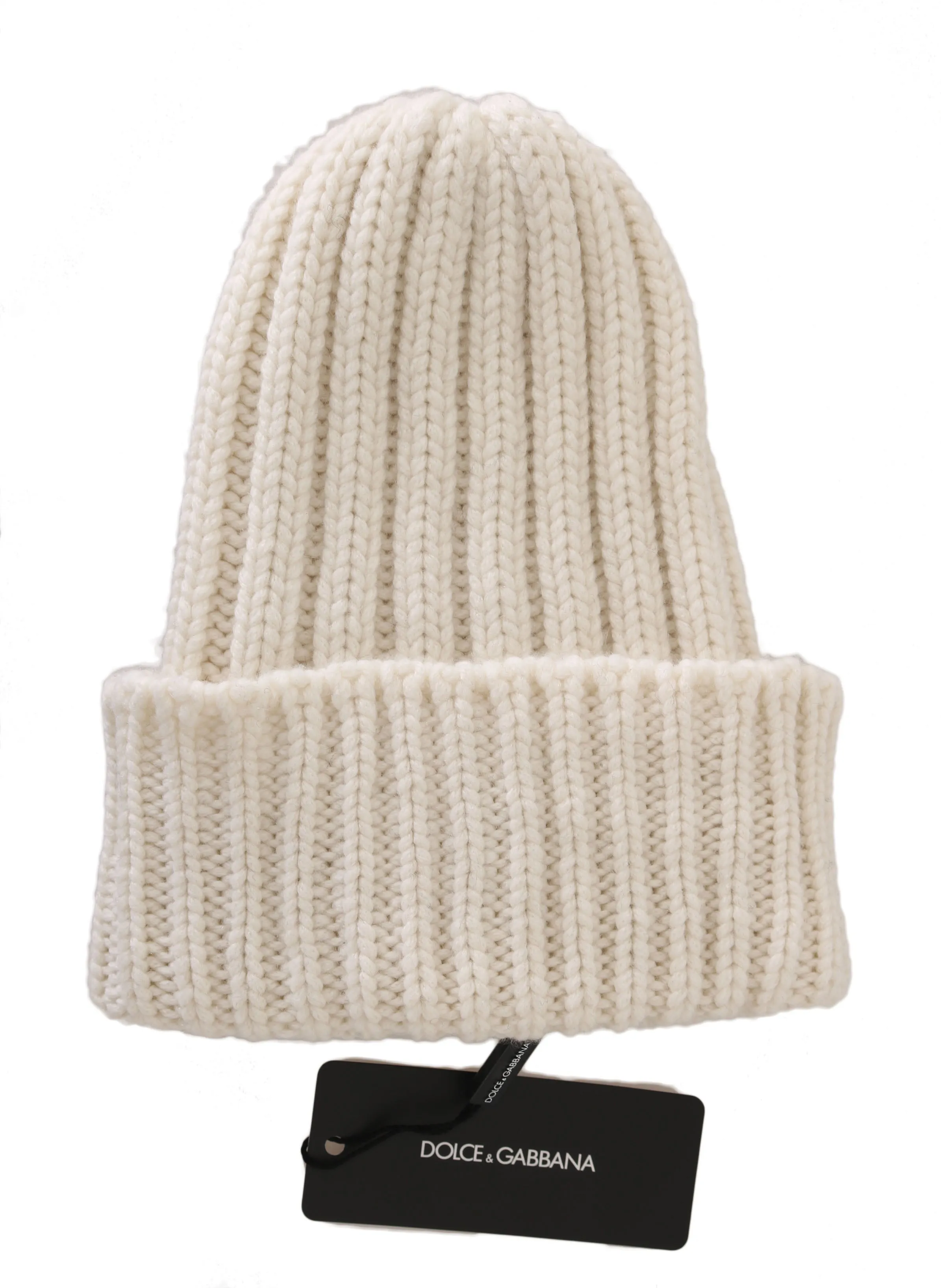 White Beanie 100% Cashmere Warm Winter Hat