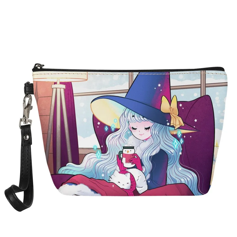 Winter Witch Cozy Zipper Pouch