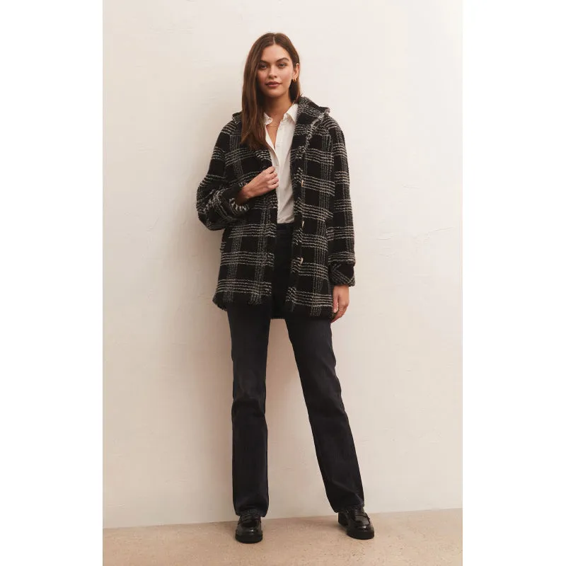 Z Supply Hastings Sherpa Black Coat
